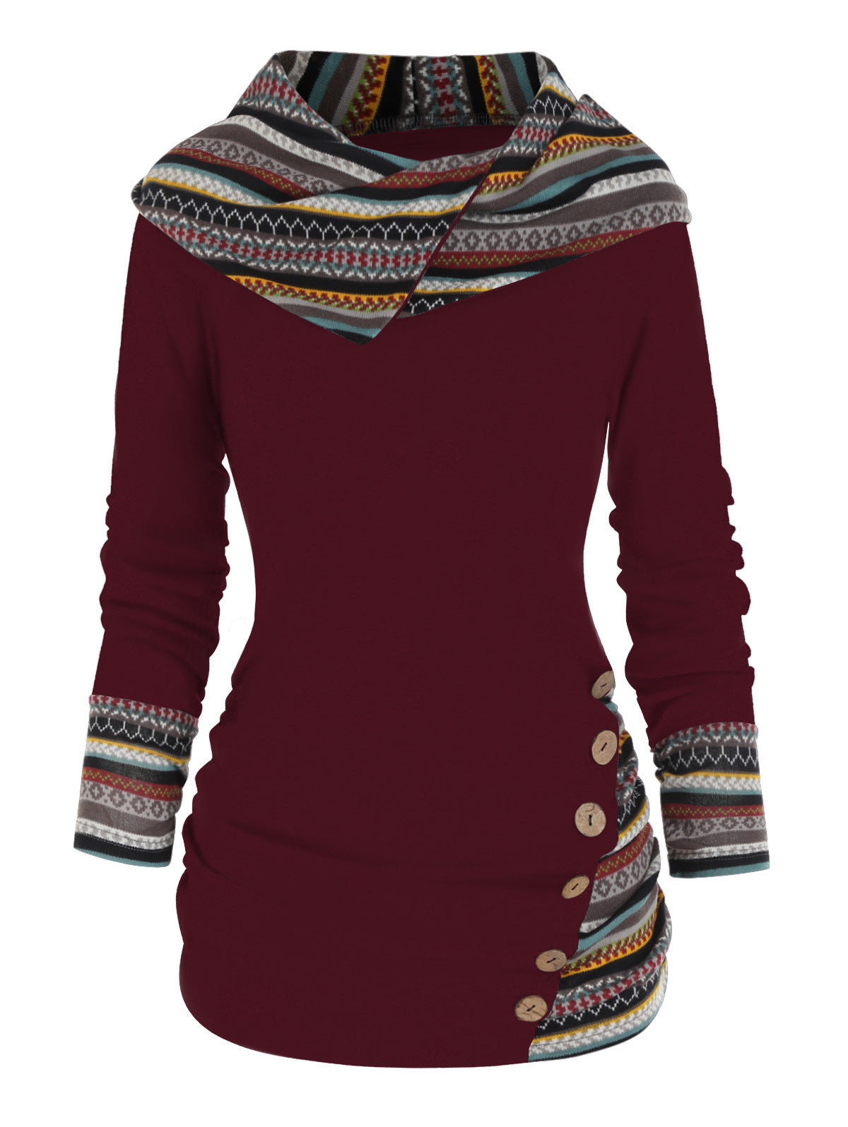 Sweat à capuche tribal tendance de Fudus