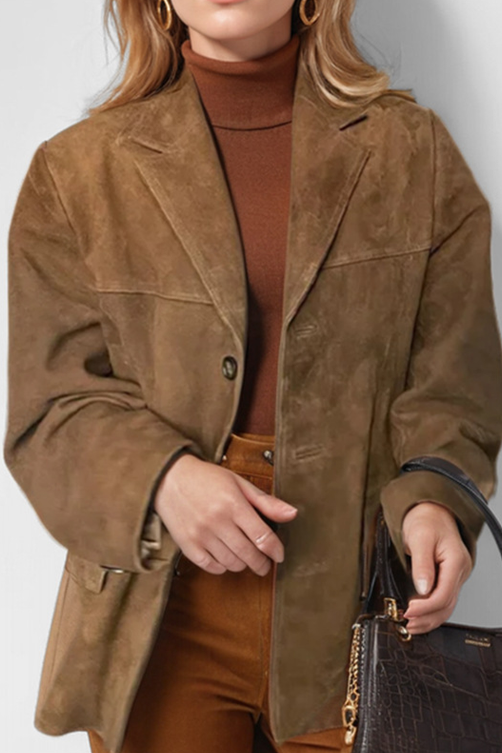 Berg-Feldt | Veste de café vintage avec poches et boutons à capuche