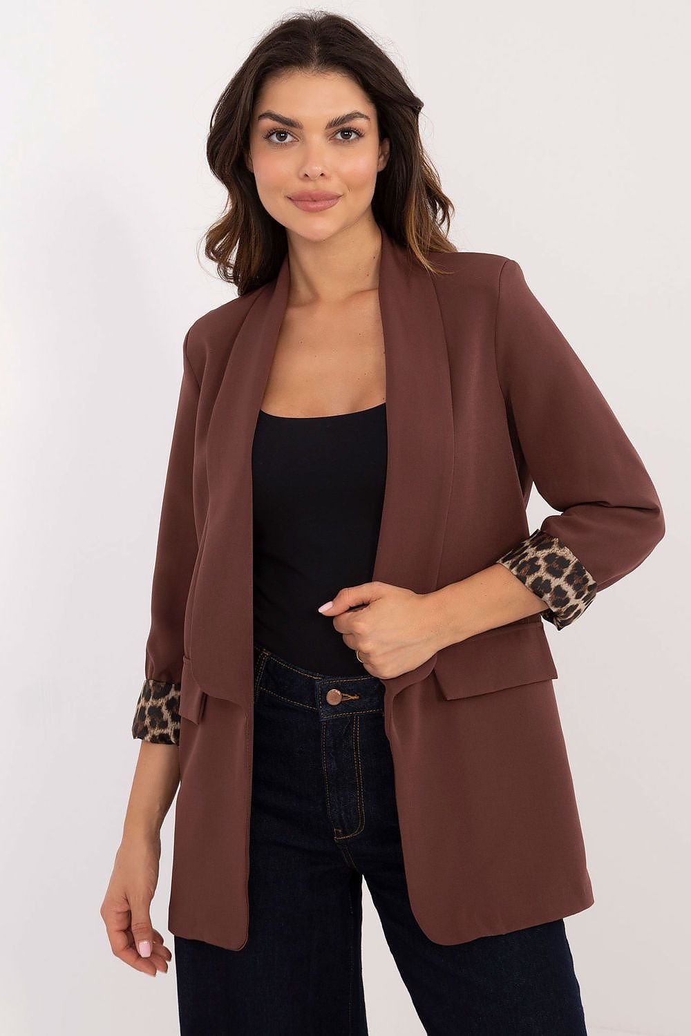 Berg-Feldt | Blazer à détails léopard Élégant et intemporel Coupe unique