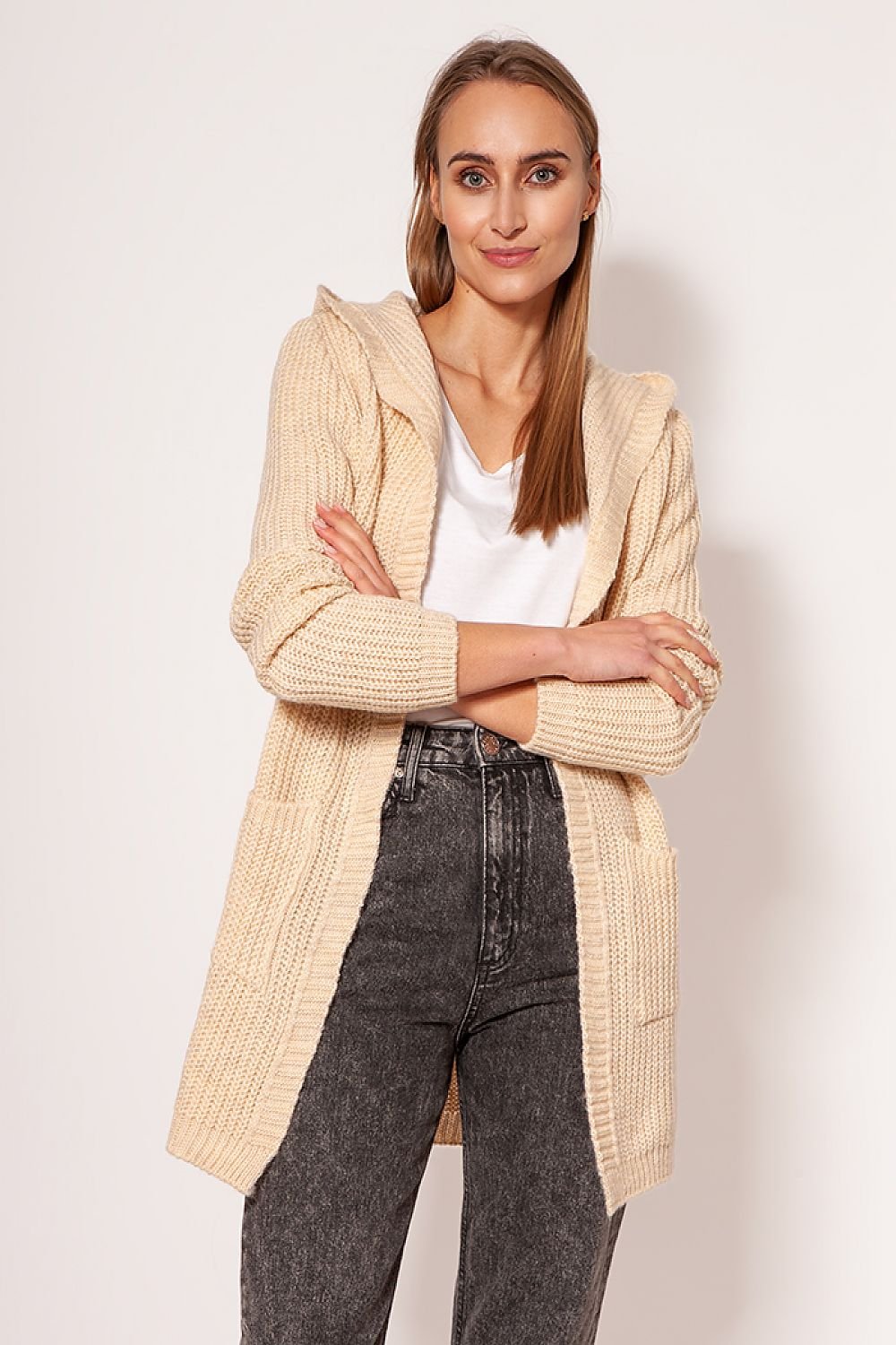 Berg-Feldt | Strickjacke mit Kapuze Soft und Warm Lässiger Look