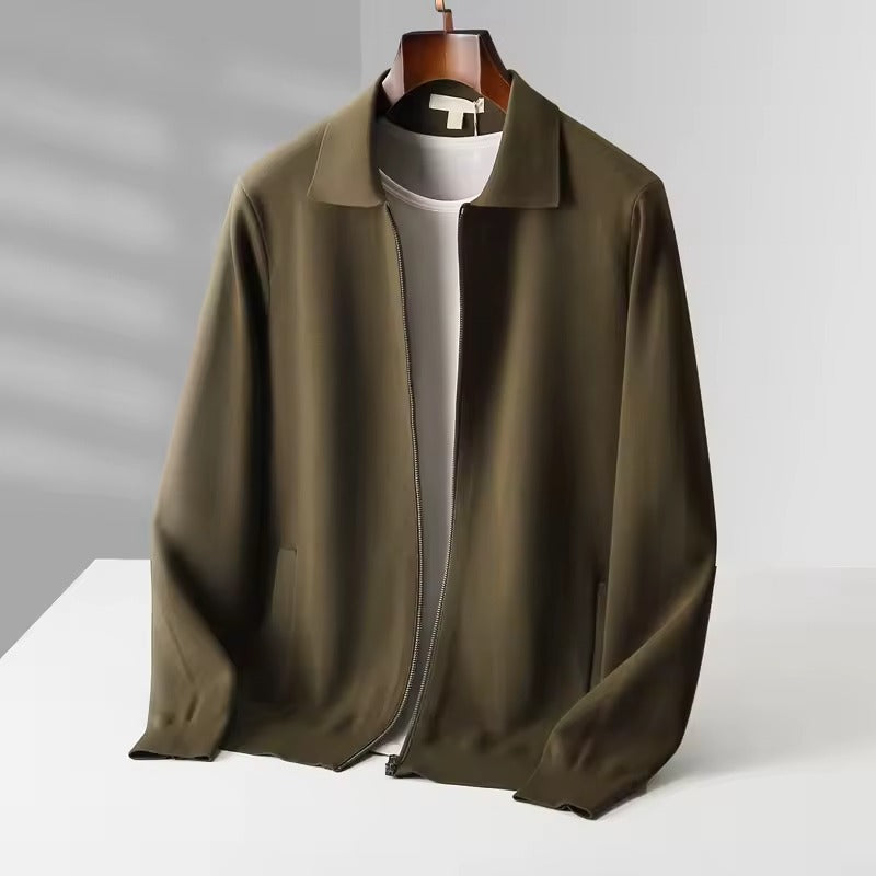 EDWIN Feinstrickjacke mit Reißverschluss