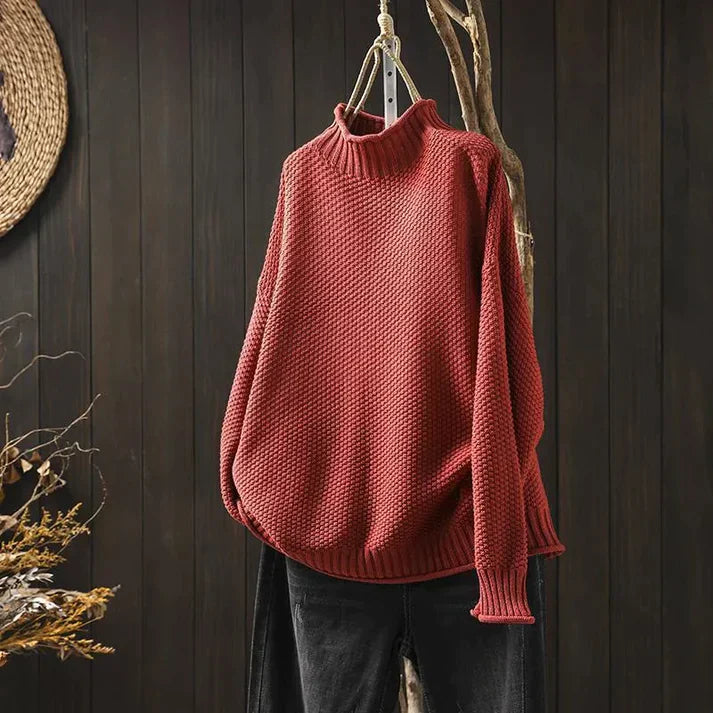 Berg-Feldt | Rollkragenpullover mit Feinem Strickmuster