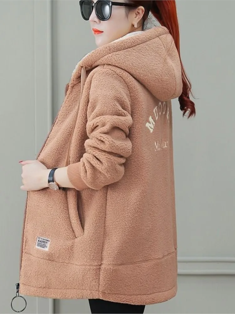 Berg-Feldt | Jacke - Mittellang mit Kapuze - Lockere Passform - Weicher Fleece - Reißverschluss