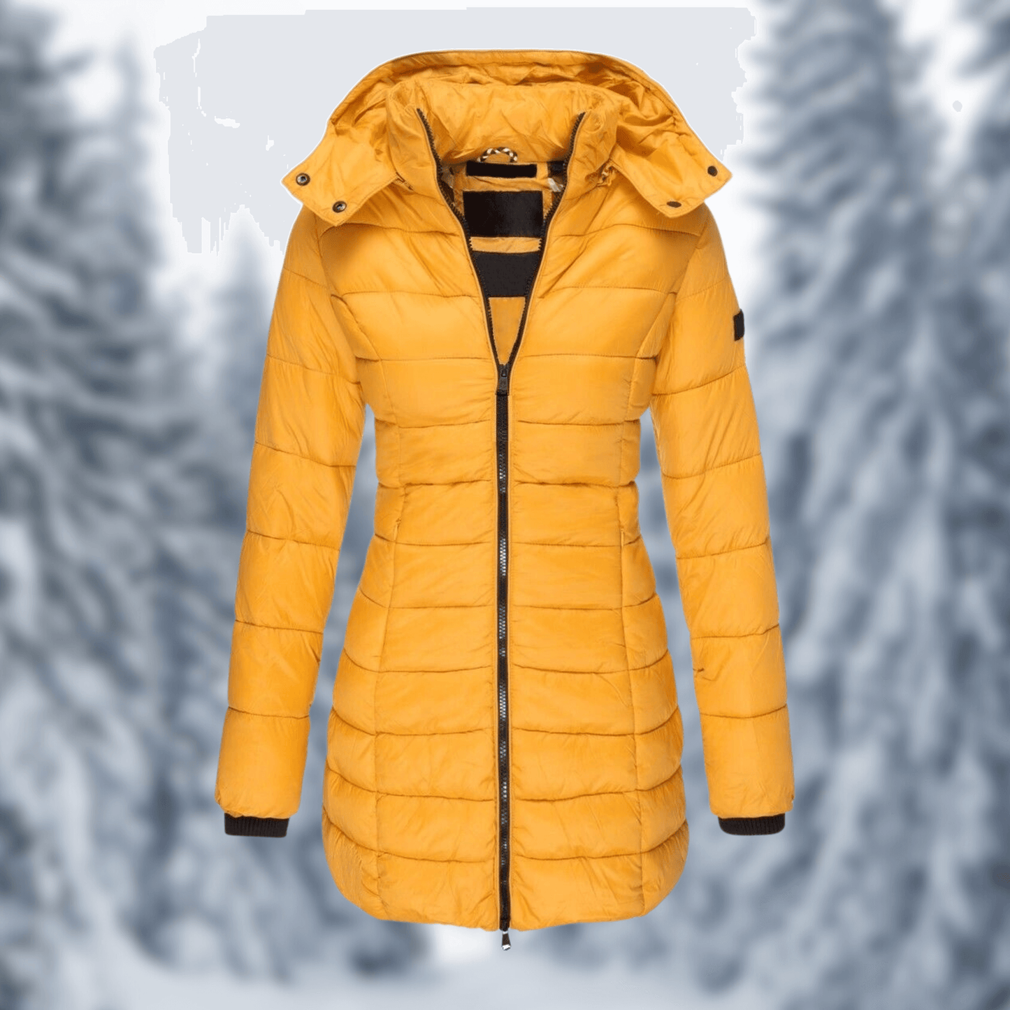 Berg-Feldt | Manteau d'hiver mi-long pour femme avec capuche amovible