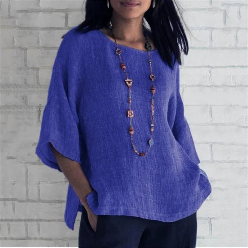 Chemise en lin de coton au design Fudus