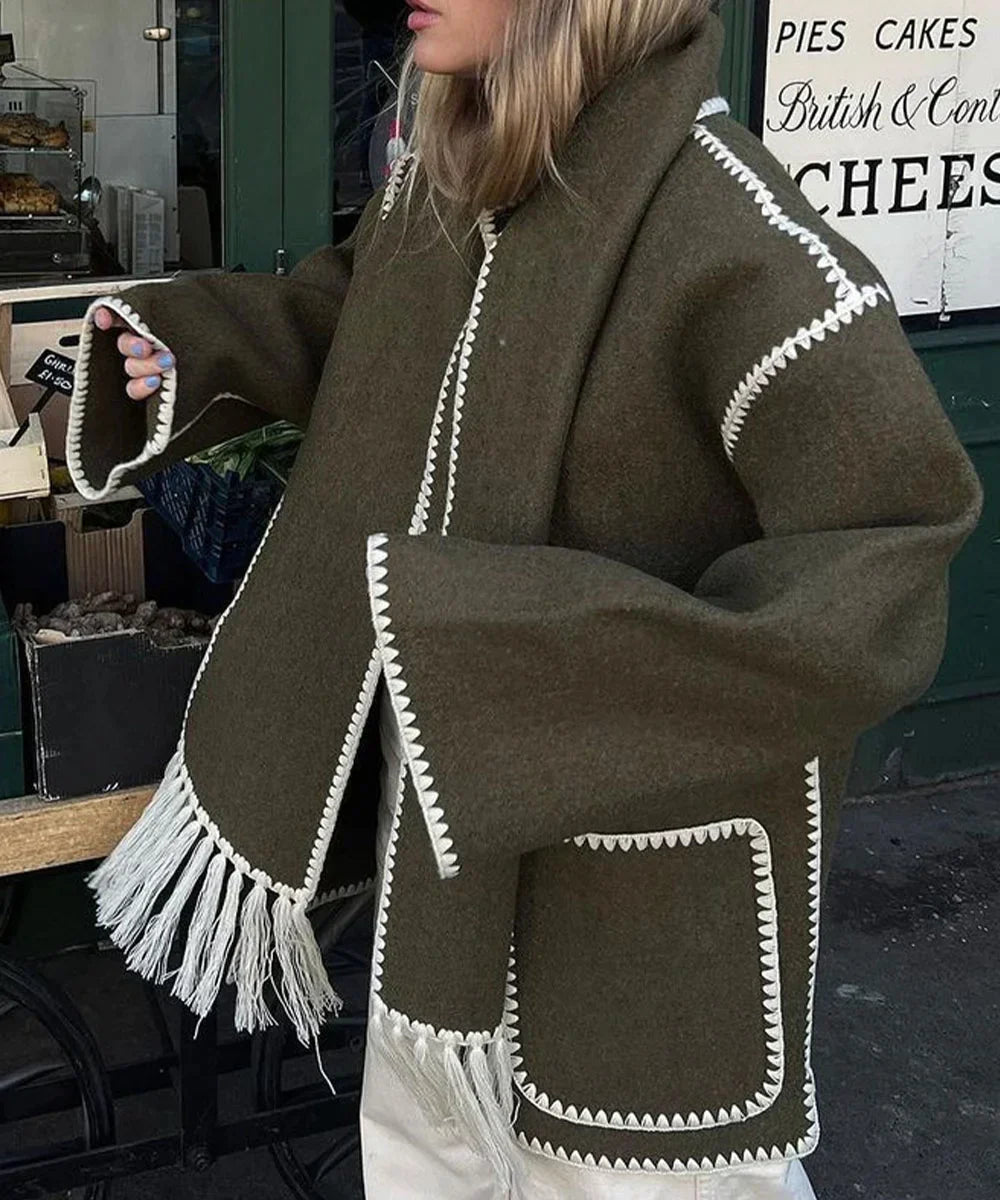 Berg-Feldt | Manteau intemporel à pompon pour femme