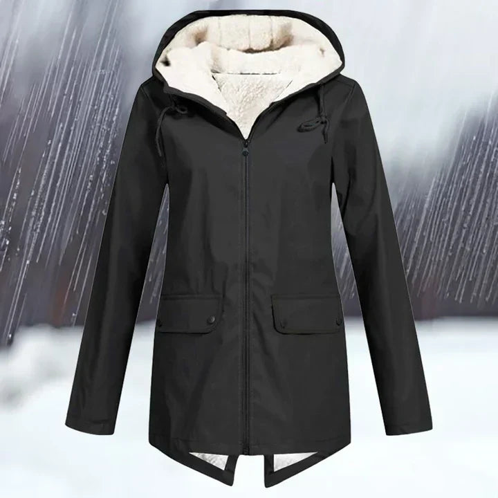 Berg-Feldt | Veste à capuche imperméable et coupe-vent, avec doublure chaude