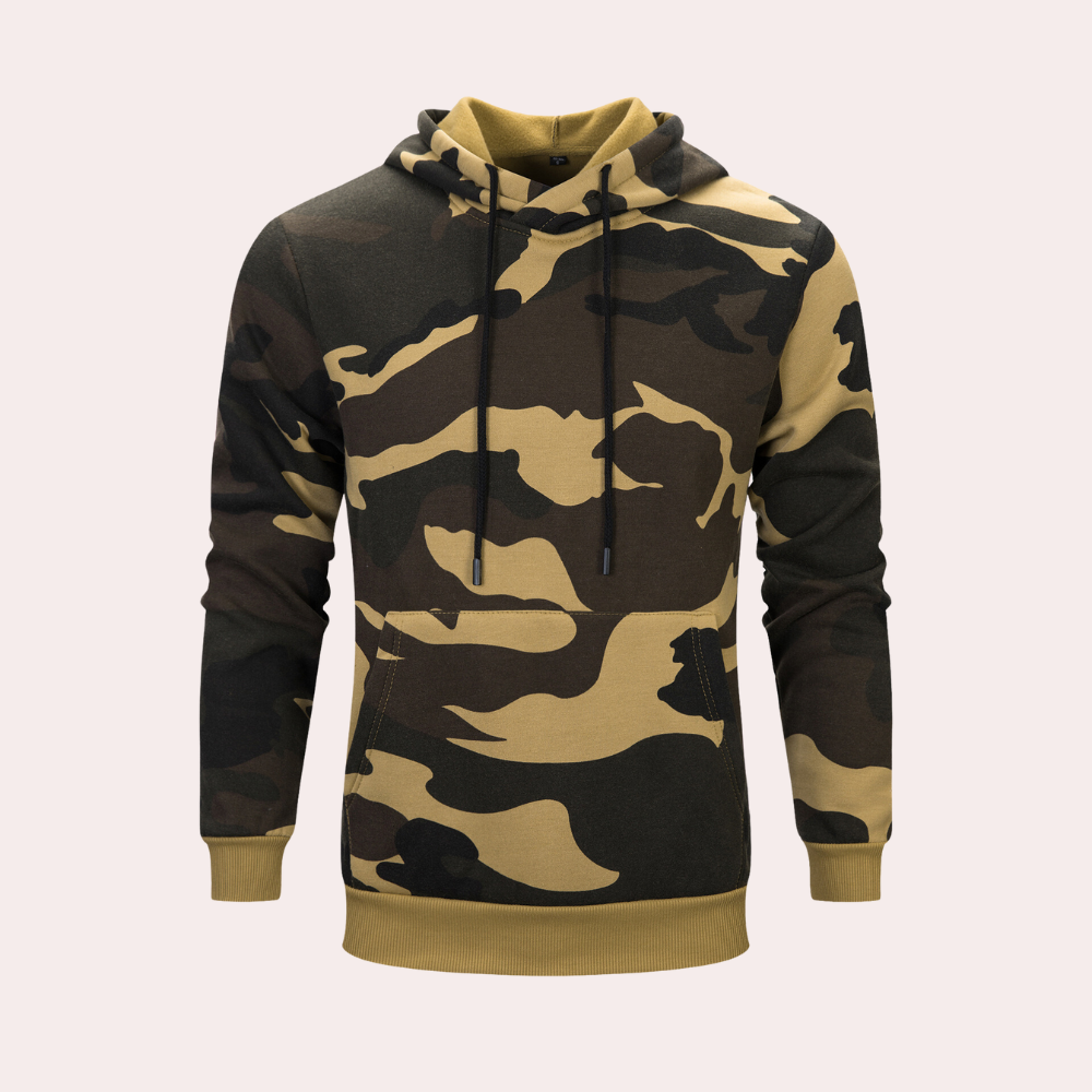 Fudus Hoodie : imprimé, manches longues, capuche réglable, poches