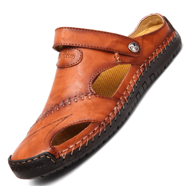Komfortable Ledersandalen mit stützenden Fußbetten - Fabianus