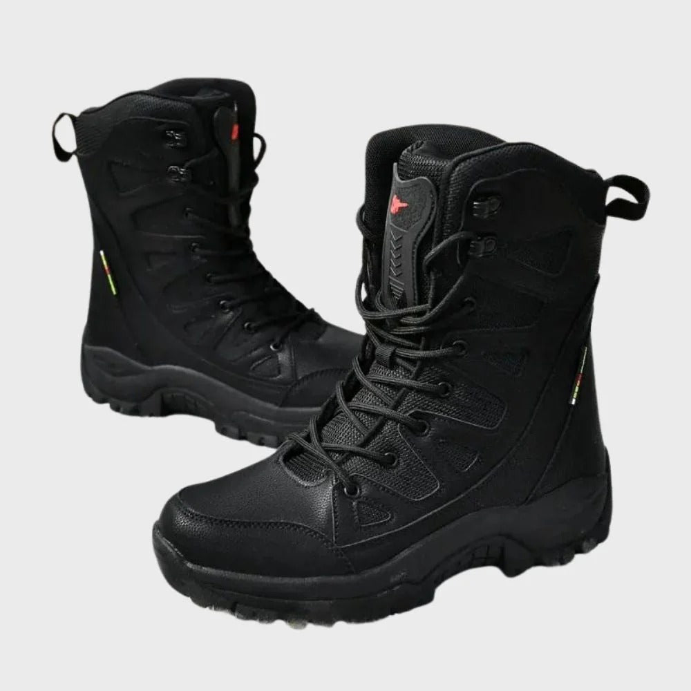 Berg-Feldt | Chaussures de randonnée – Tige en cuir et mesh – Tige haute – Bout renforcé – Semelle robuste