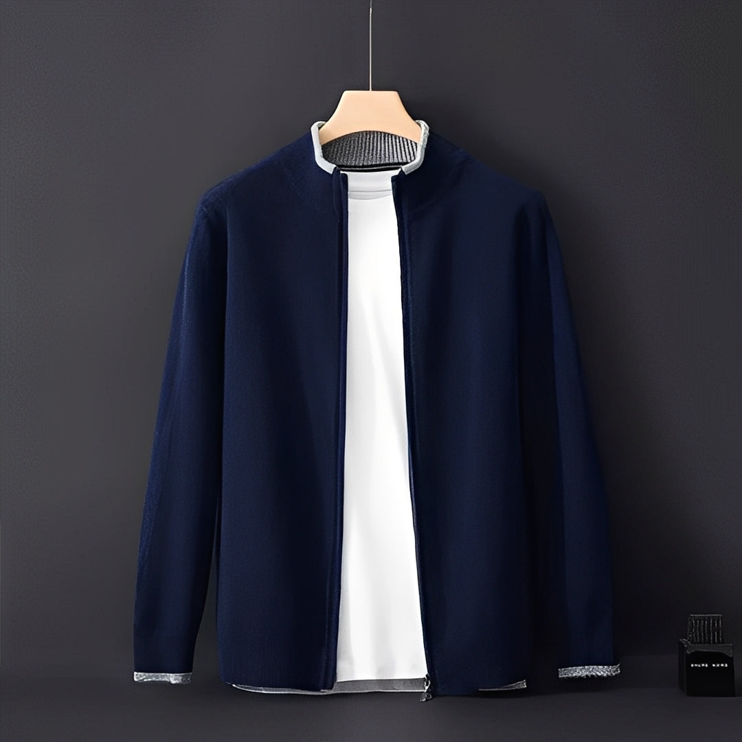 Berg-Feldt | Lässiger Cardigan mit Reißverschluss für Herren