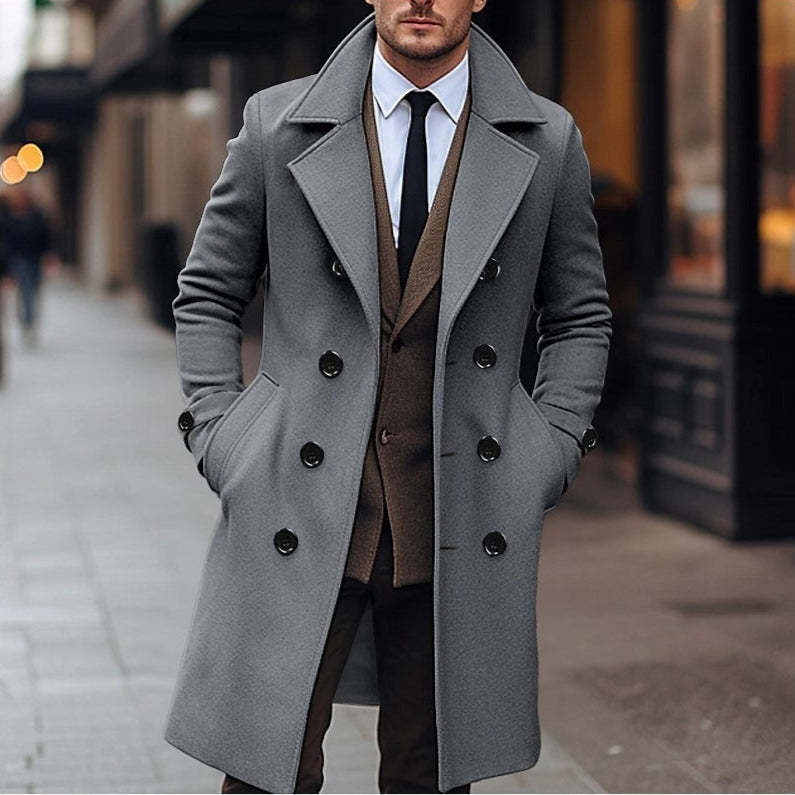 Berg-Feldt | Eleganter Woll-Crossover-Mantel für Herren