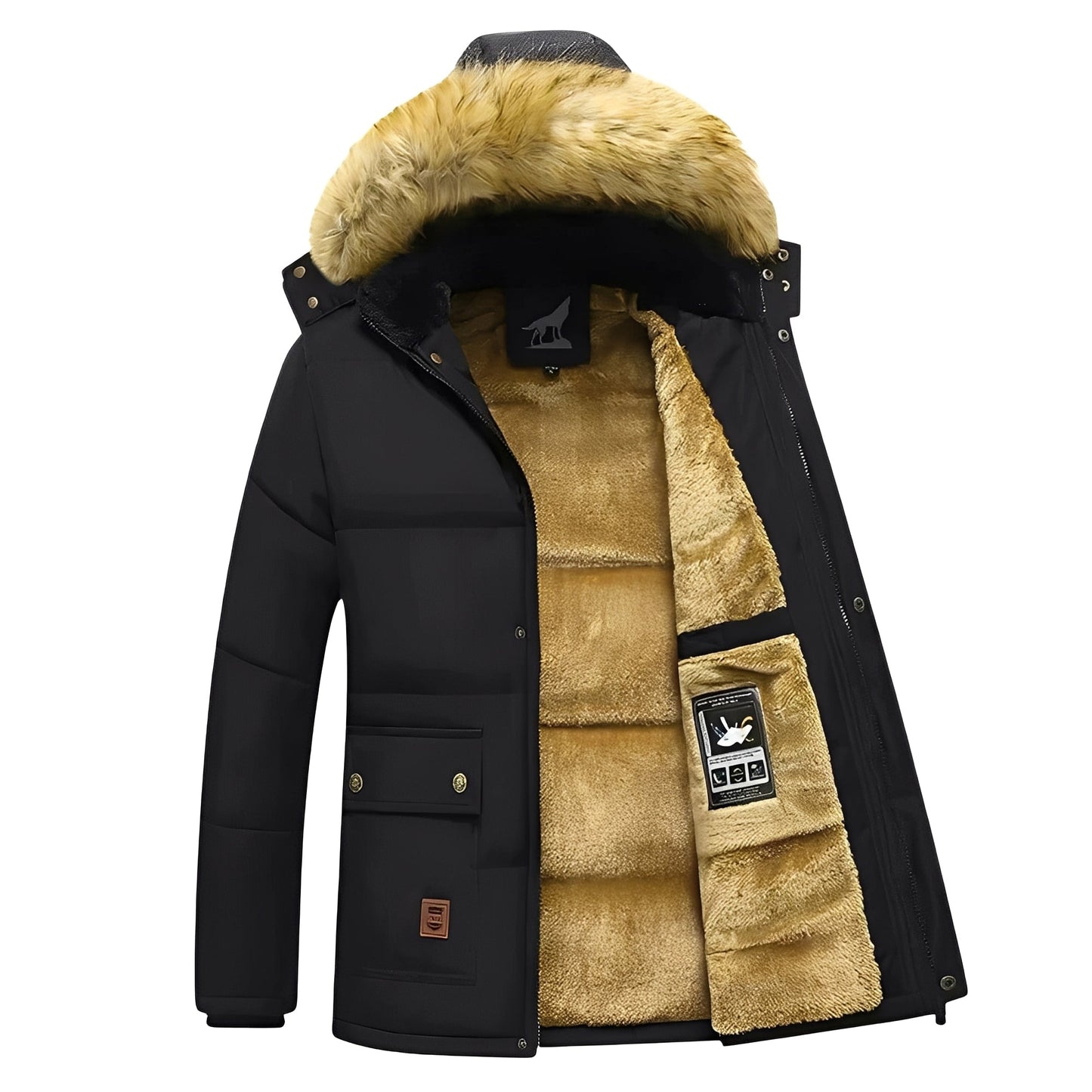 Berg-Feldt | Parka chaud à capuche amovible pour homme