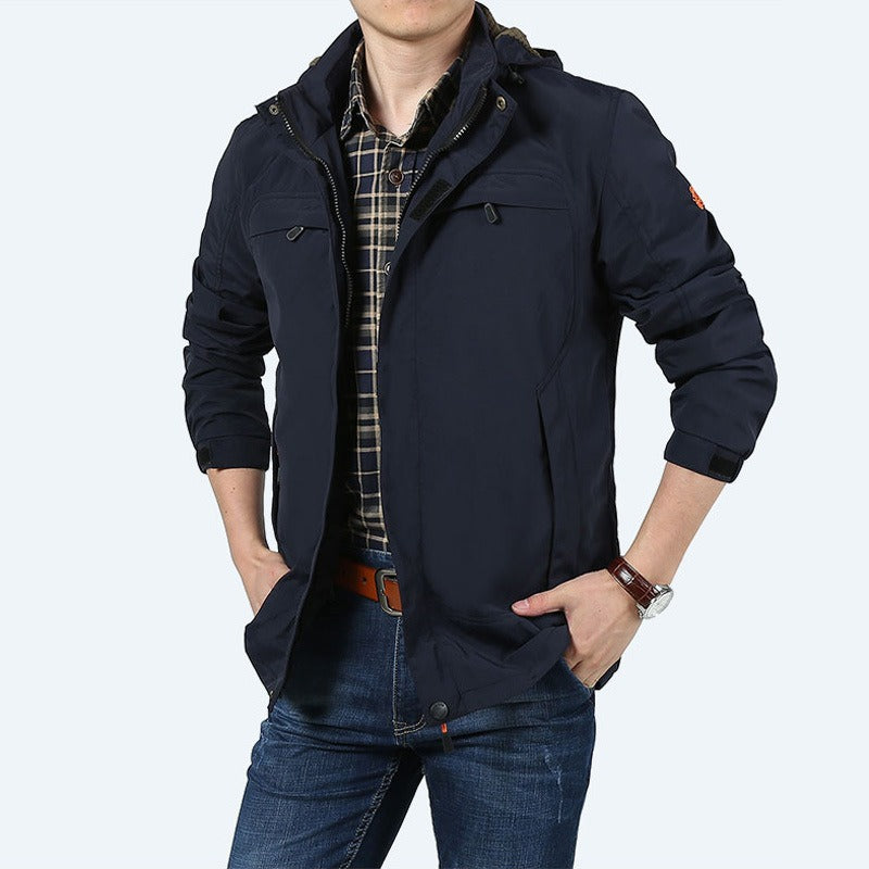 Berg-Feldt | Veste décontractée imperméable pour homme avec poches fonctionnelles