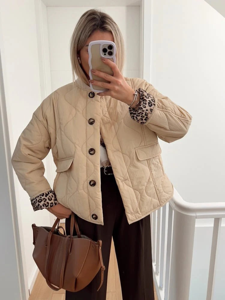 Berg-Feldt | Elegante Jacke mit Leopardenmuster