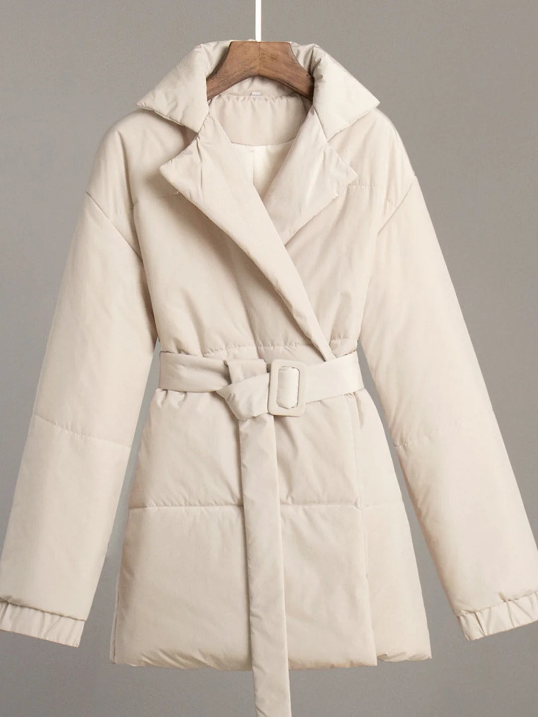 Berg-Feldt | Gürteltaschen Pufferjacke Wickel Front Stepp Wintermantel