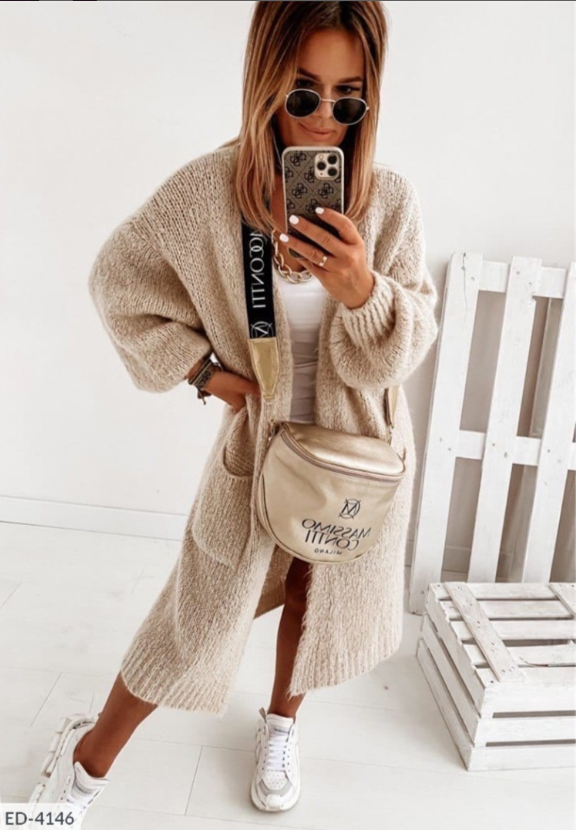 Berg-Feldt | Strickweste mit Taschen für Frauen