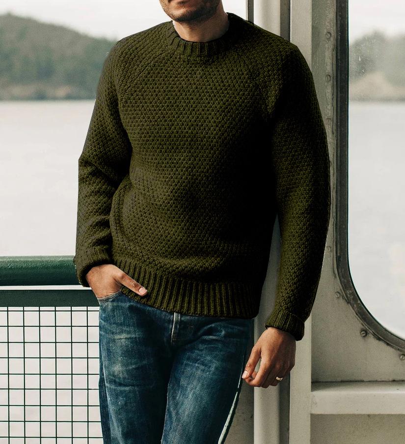 Berg-Feldt | Strukturstrickpullover Weich und Wärmedämmend Ideal für Den Alltag
