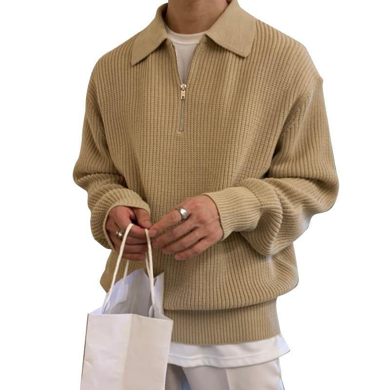 Berg-Feldt | Strickpullover mit Reißverschluss Weich und Stilvoll Lässige Eleganz
