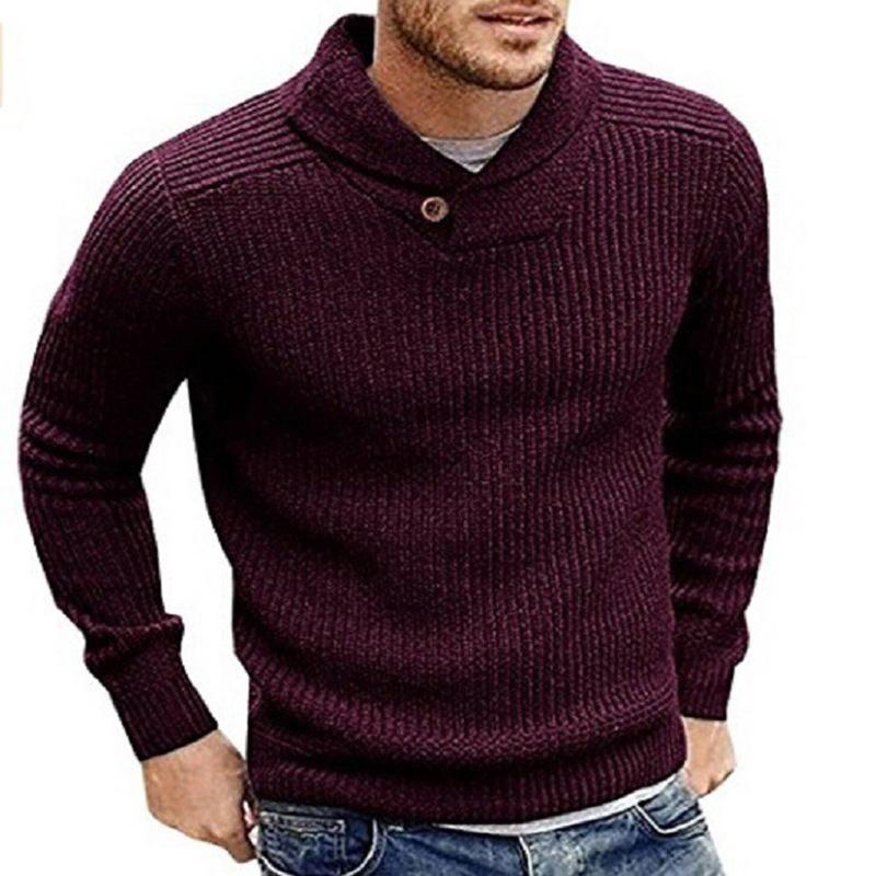 Pull-over d'hiver pour hommes à manches longues