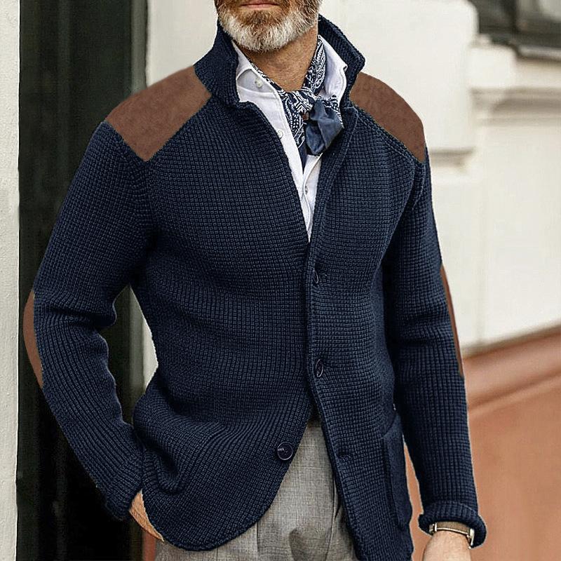 Herren-Blazer im Retro-Patchwork-Stil