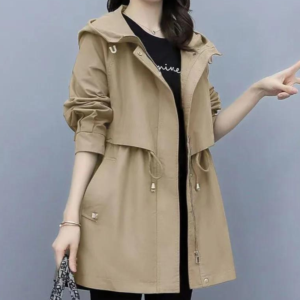 Berg-Feldt | Veste chaude à capuche avec laçage pour femme en automne