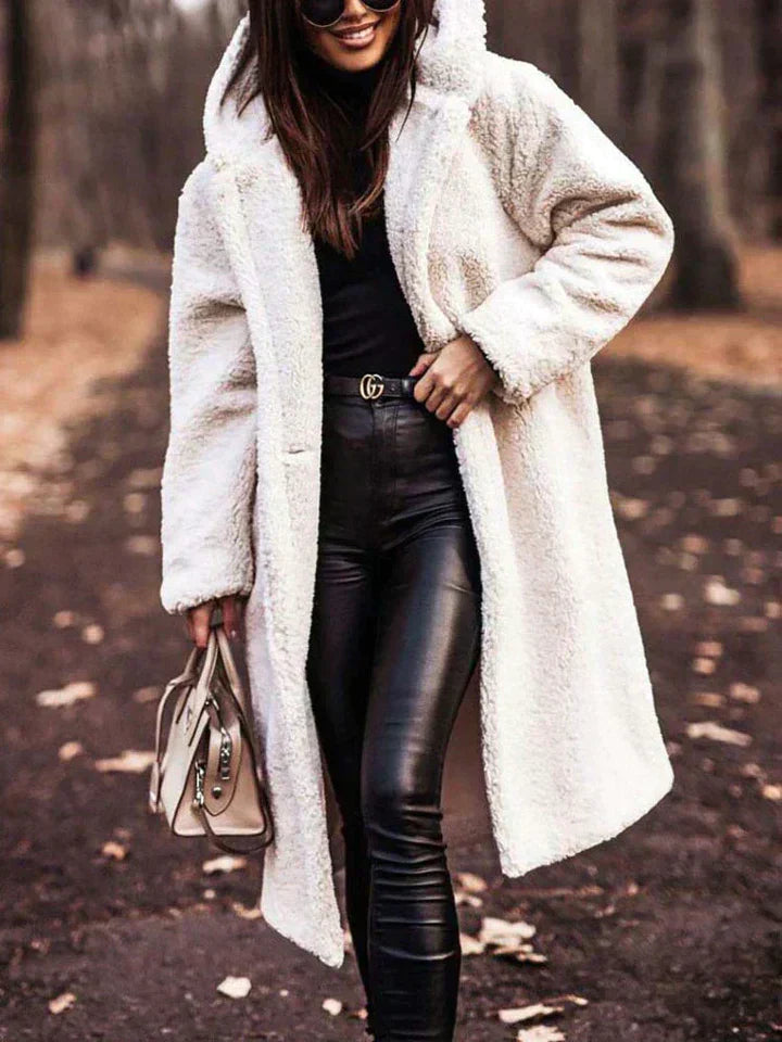 Berg-Feldt | Lange Sherpa Damenjacke