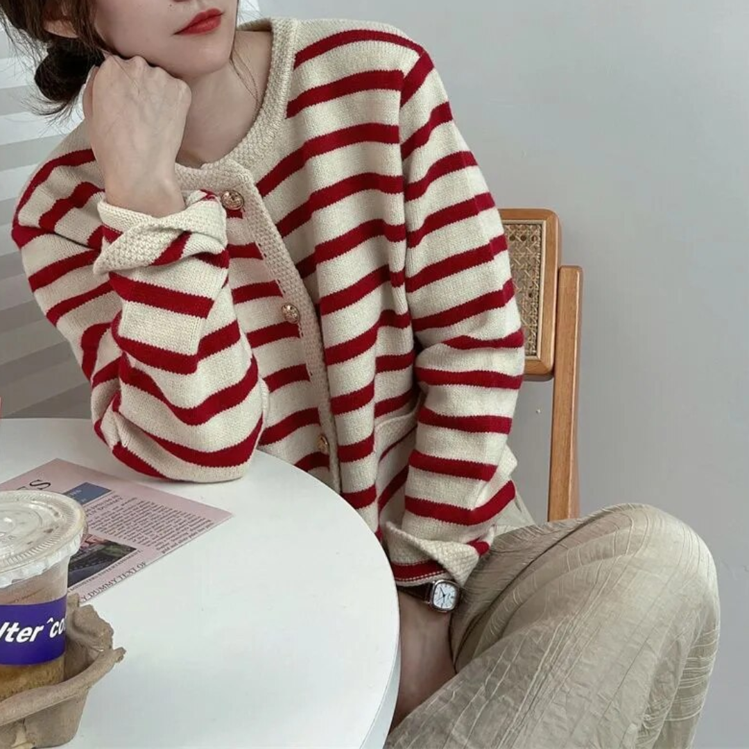 Berg-Feldt | Gestreiftes Jackett Glamourös & Trendy