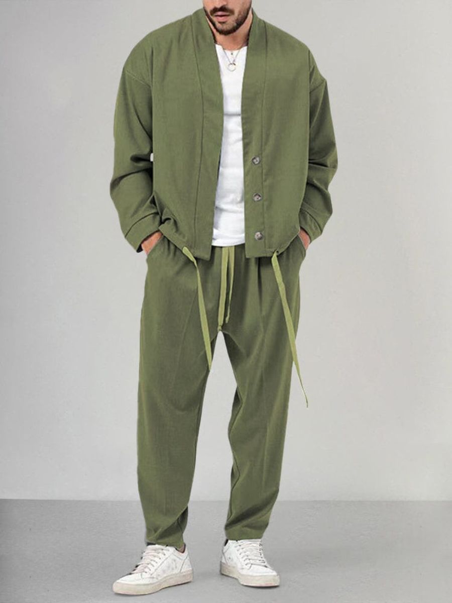 Ensemble de détente pour hommes : Pantalon et Cardigan - Apollinaris