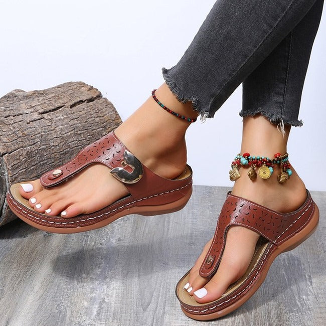 Bequeme orthopädische Sandalen von Berg-Feldt für Damen