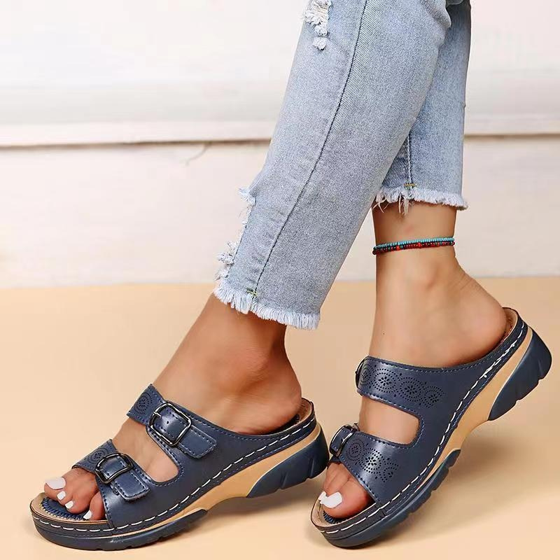 Berg-Feldt Orthopädische Ledersandalen: bequeme Sommersandalen