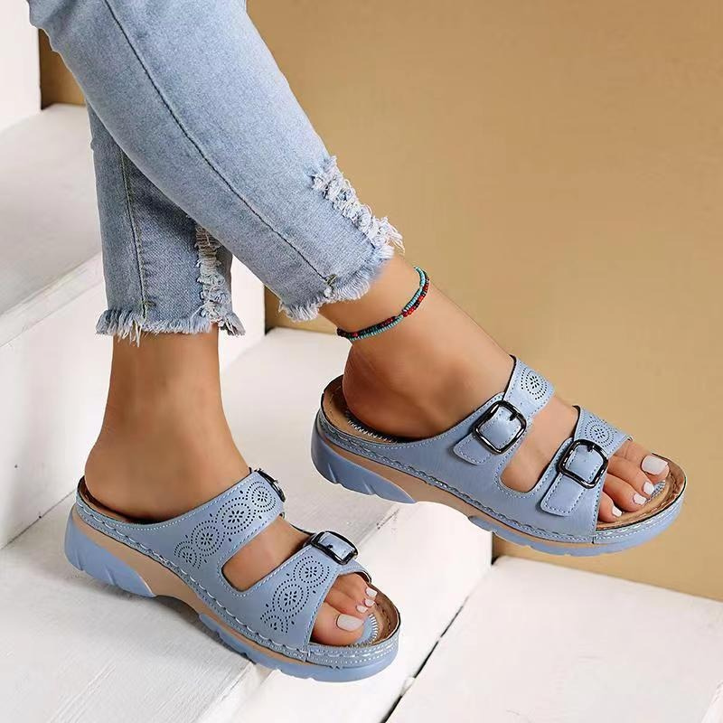 Berg-Feldt Orthopädische Ledersandalen: bequeme Sommersandalen