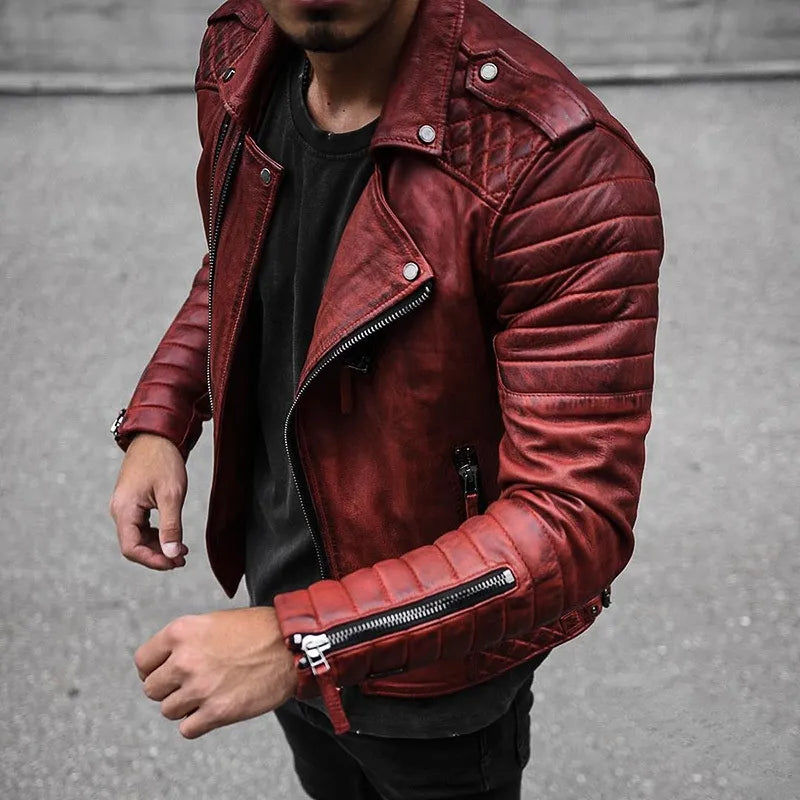 Berg-Feldt | Herren Elegante Lederjacke - Stylische Ganzjahresbekleidung