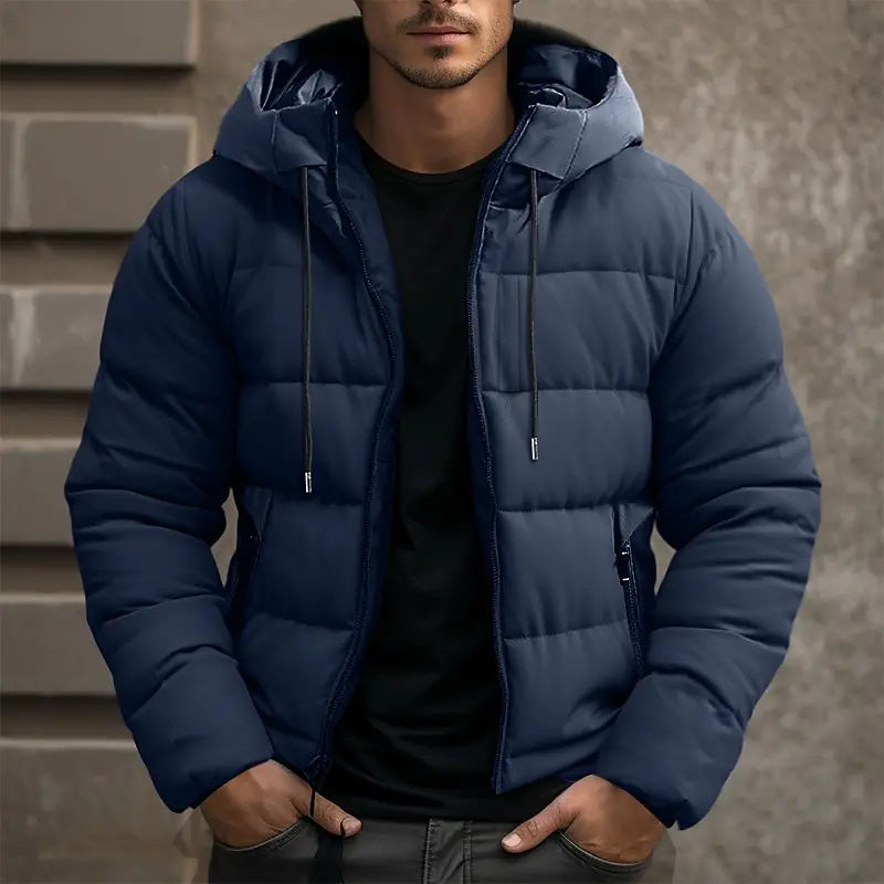 Berg-Feldt | Herren Kapuzen Isolierter Pufferjacke für den Winter