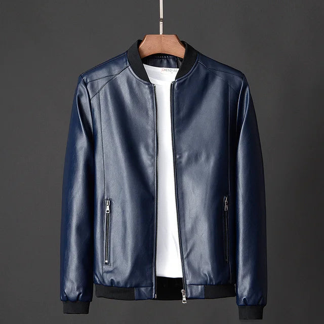 Berg-Feldt | Herren Vintage Leder Bomberjacke mit sicheren Taschen