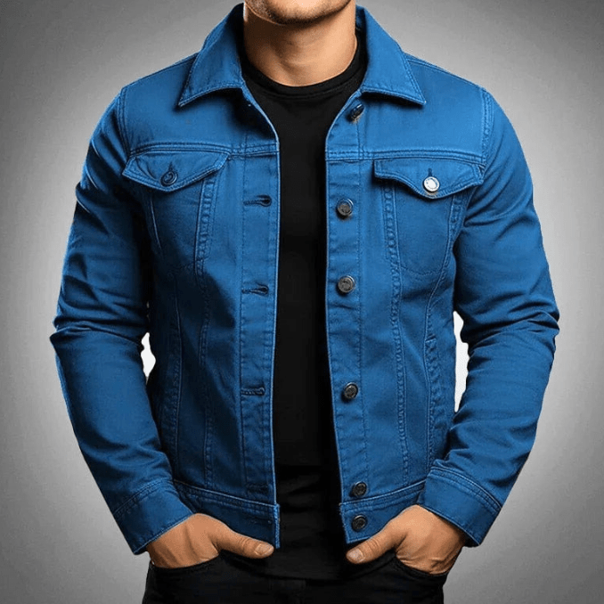 berg-feldt Herren Denim Jacke: Stilvolle, lässige & trendige Jeansjacke