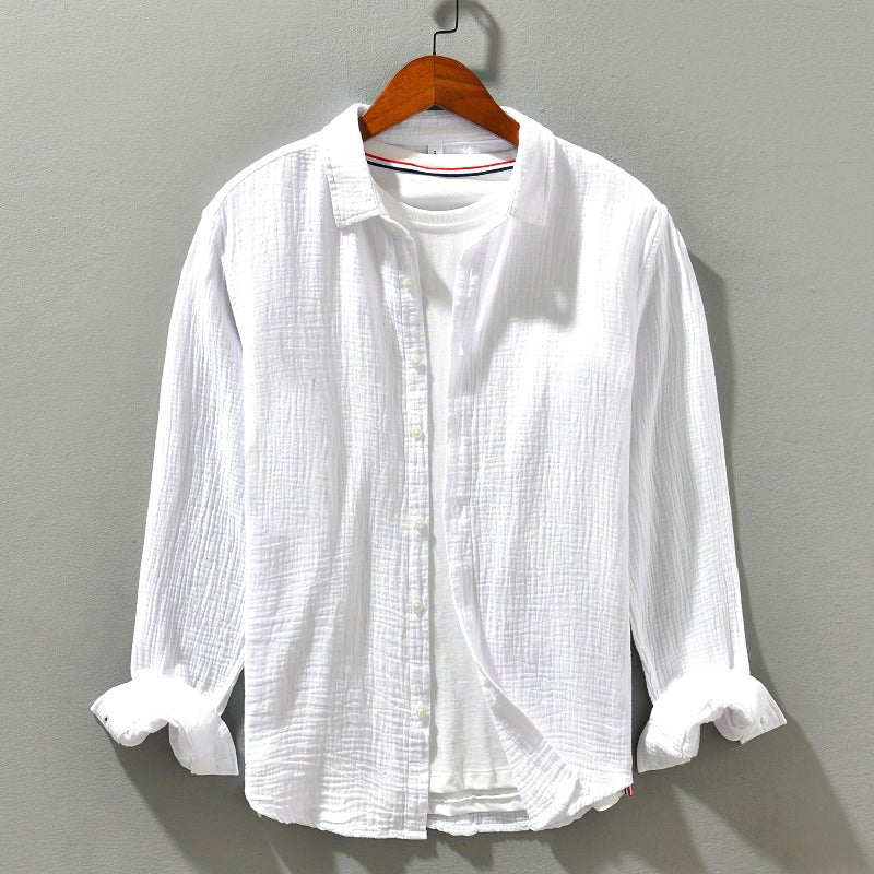 Chemise en coton à manches longues EDEL