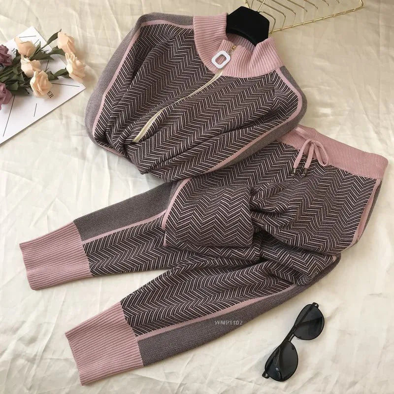 Berg-Feldt | Strickpullover und Hosen Satzs mit Reißverschluss