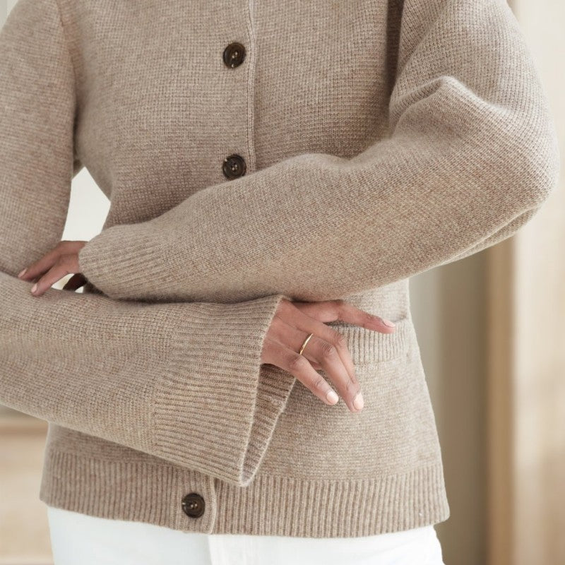 Berg-Feldt | Superweiche Strickjacke mit Knöpfen