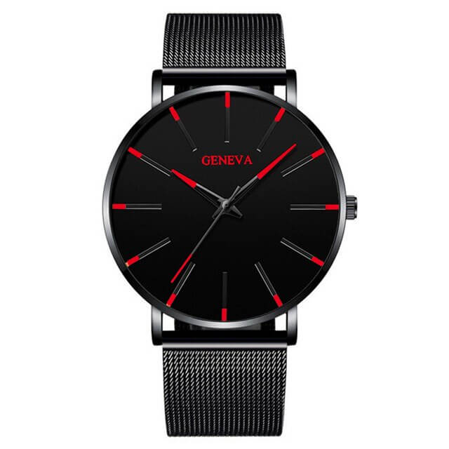 Montre-bracelet ultra-plate Berg-Feldt pour homme d'affaires