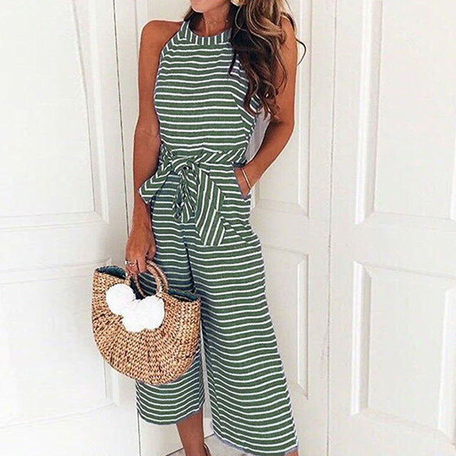 Jumpsuit Sandra mit maritimen Streifen