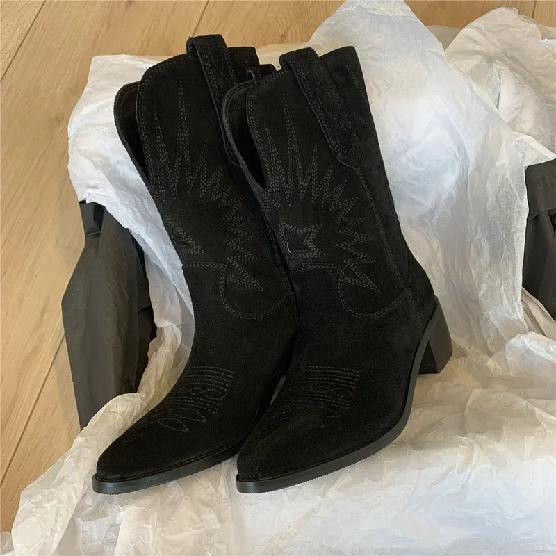 Berg-Feldt | Bottes western en cuir brodé