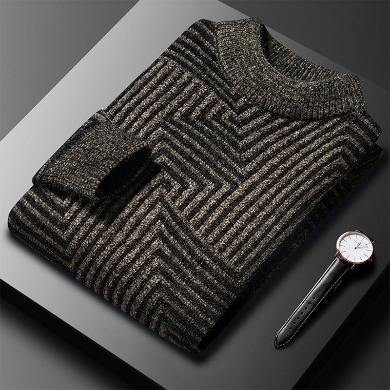 Männersweater Lambert: Elegant gemusterter, warmer Pullover