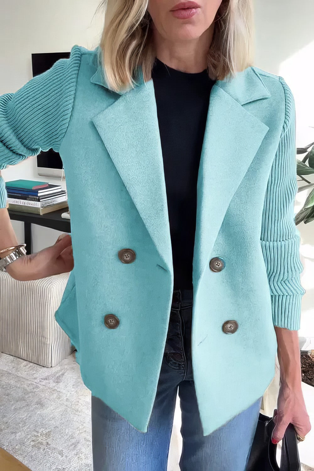 Berg-Feldt | Blazer mit Struktur Doppelreihige Schließung Elegant und Komfortabel