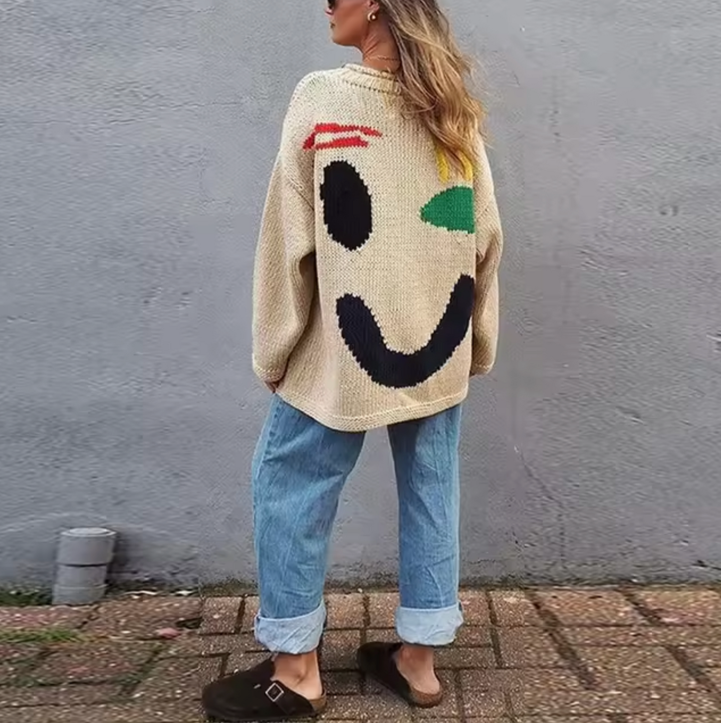 Berg-Feldt | übergroßer Strickpullover aus Baumwolle