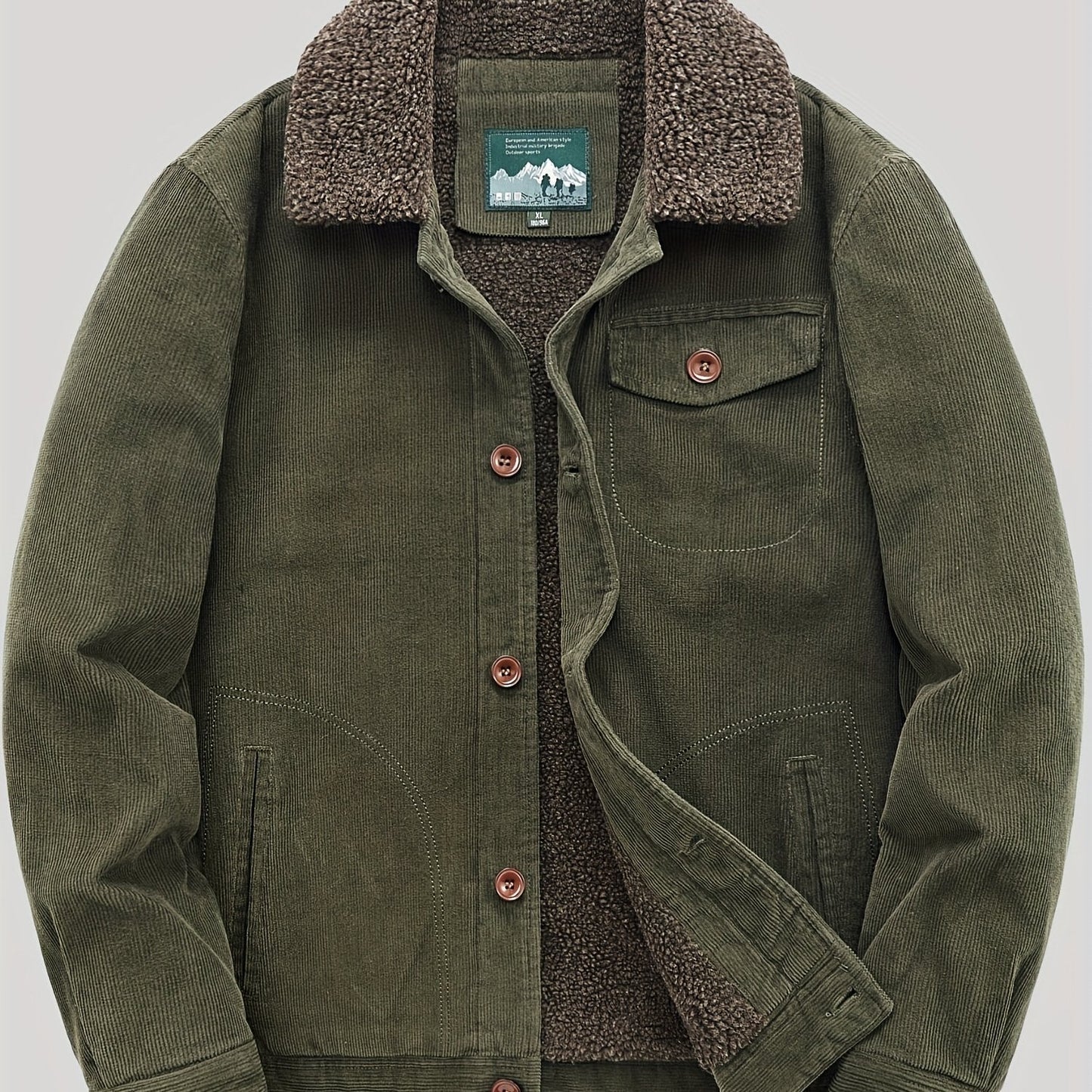 Berg-Feldt | Herren Fleece-Weste mit Knöpfen Warm und Elegant