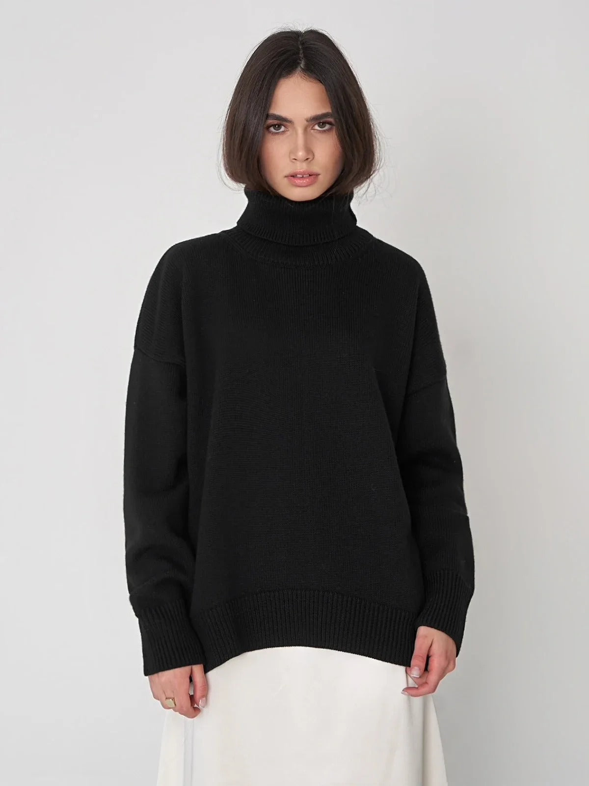 Berg-Feldt | Kuscheliger Oversize-Pullover mit Rollkragen