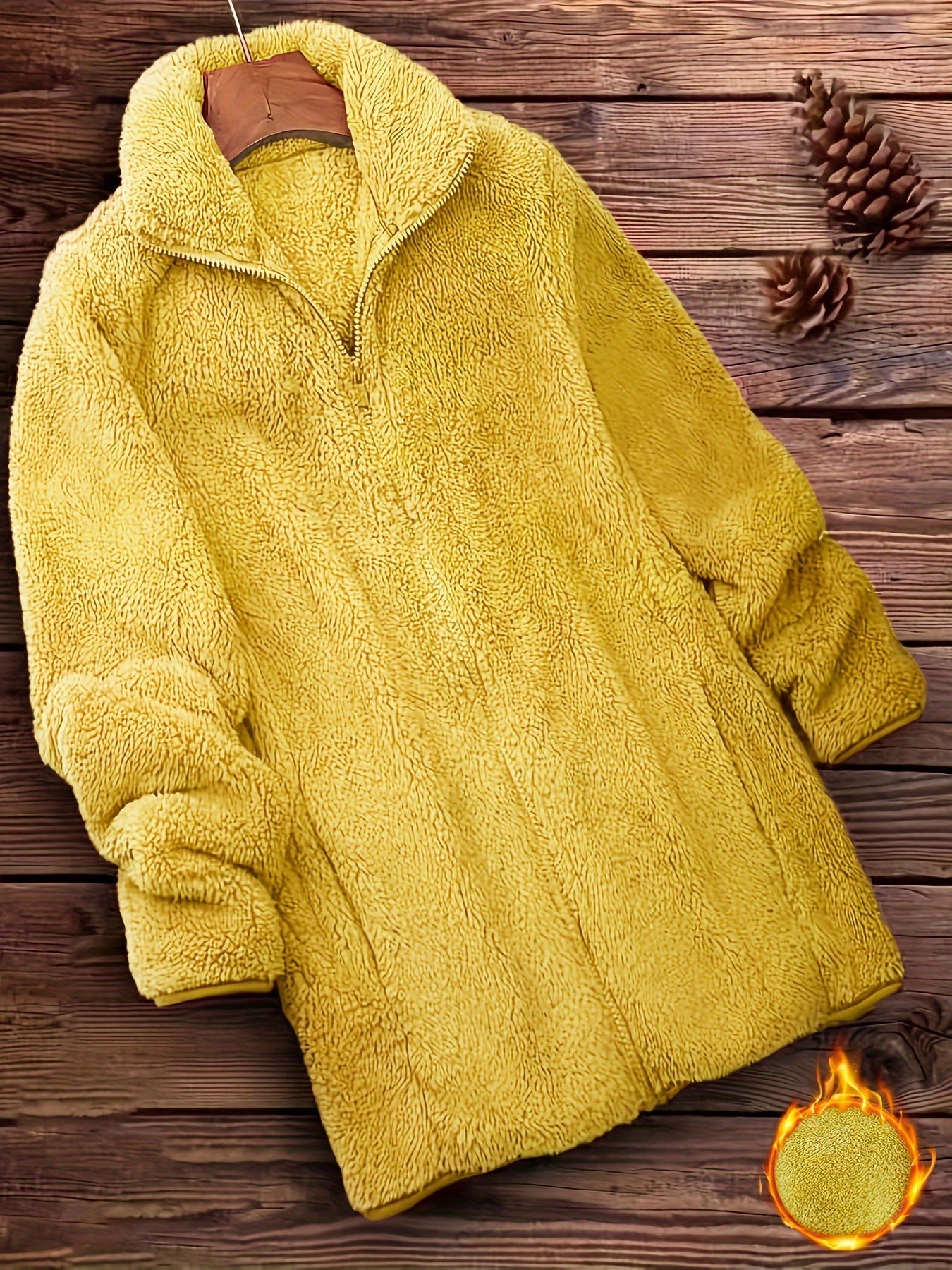 Berg-Feldt | Plüschjacke Polyester Weich und Warm