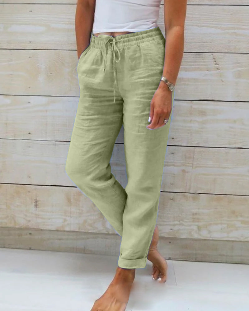 Aurélia : Pantalon Large en Lin