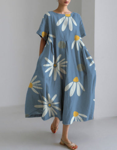 Robe aspect coton avec impression 3D Fudus